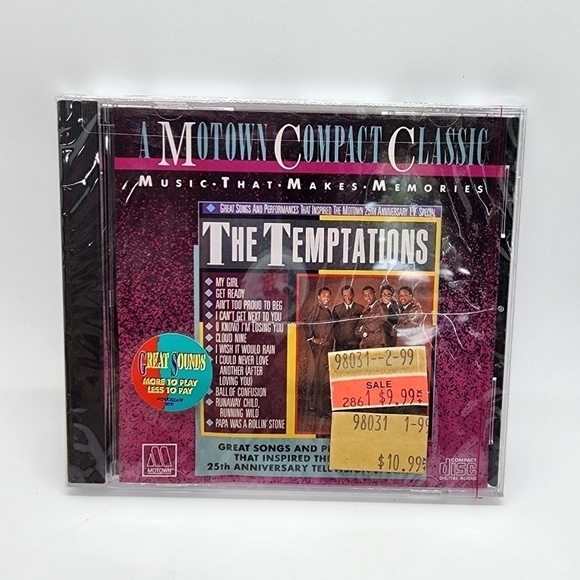 NOS Motown Compact Classic The Temptations 25th Anniversary CD 11 tracks - Picture 1 of 7